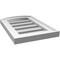 Ekena Millwork Arch Top Surface Mount PVC Gable Vent: Non-Functional, w/2"W x 1-1/2"P Brickmould Frame, 12"W x 16"H GVPAR12X1602SN - alternate 4